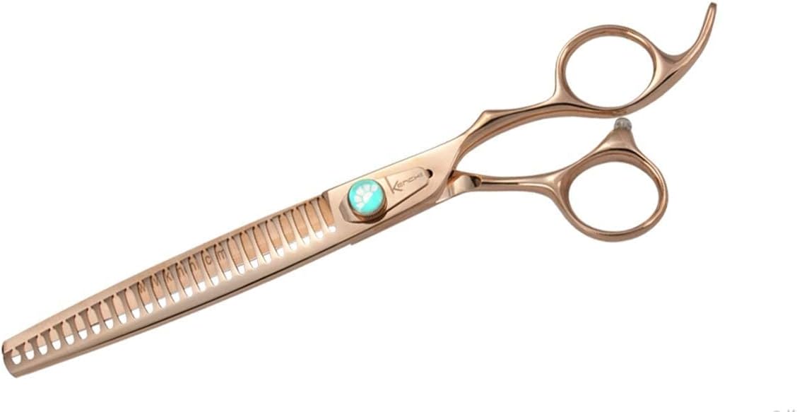 Kenchii Rose Gold Deluxe Grooming Shears Great Grooming Shears for All
