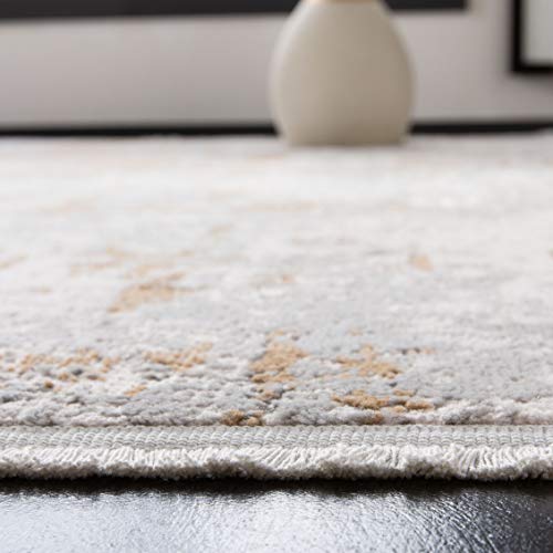 Tapete SAFAVIEH Shivan 66x122 cm Gris y Dorado miniatura 4