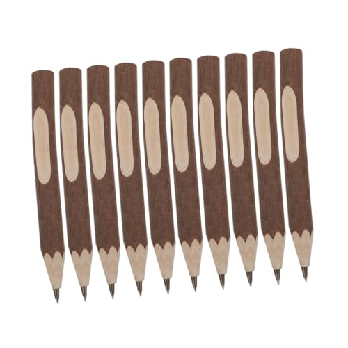 Lápices de madera con corteza natural 13cm 10 piezas miniatura 1