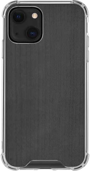 Skinit Clear Phone Case Compatible with iPhone 14 Plus - Ebony Wood Design