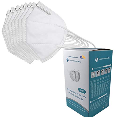 Aemover 20/25/50/100Pcs Disposаble_Face Mask For Adult Certified Protectịon AdultS 5 Ply Filtеr Face Mask_ White 50Pcs 789 Regular