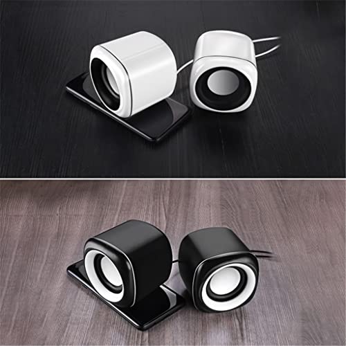 Altavoces multimedia PC y mini altavoz ordenador portátil blanco 6
