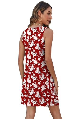 Image of BKRIVE Coverup Summer Dresses for Women 2026 Eyelet Casual Loose Sleeveless Sundresses Tank Dresses with Pockets