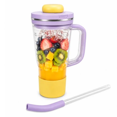 Image of 26oz Replacement Cup for Ninja BlendBOSS DB351 & DB301 Blender Lavender | Personal Smoothie Travel Tumbler Compatible with Blend BOSS Leakproof Lid & Detachable Straw, Dishwasher Safe for Daily Use