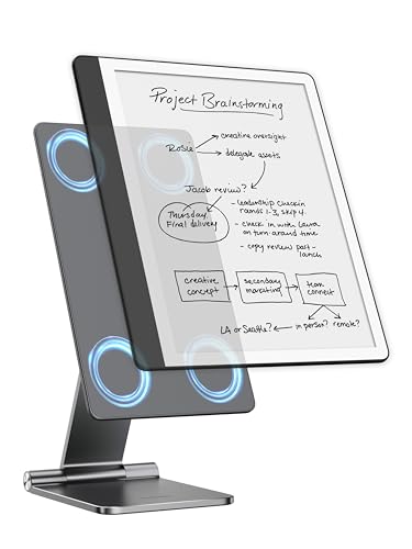 LULULOOK Magnetisch Ständer für Kindle Scribe 10.2''(2024/2022), Faltbar Einstellbar Kindle Scribe Ständer, Alle Aluminium Tragbar Magnet Tablet Ständer Desktop Halterung für Lesen, Schreiben