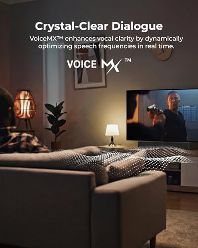 Image of ULTIMEA Soundbar with Wireless Subwoofer, 240W Peak Power, VoiceMX & BassMX, App Control, 2.1ch Sound Bar for tv, Adjustable Bass, HDMI, Optical, Bluetooth 6.0, Poseidon M30 (2026 Model)