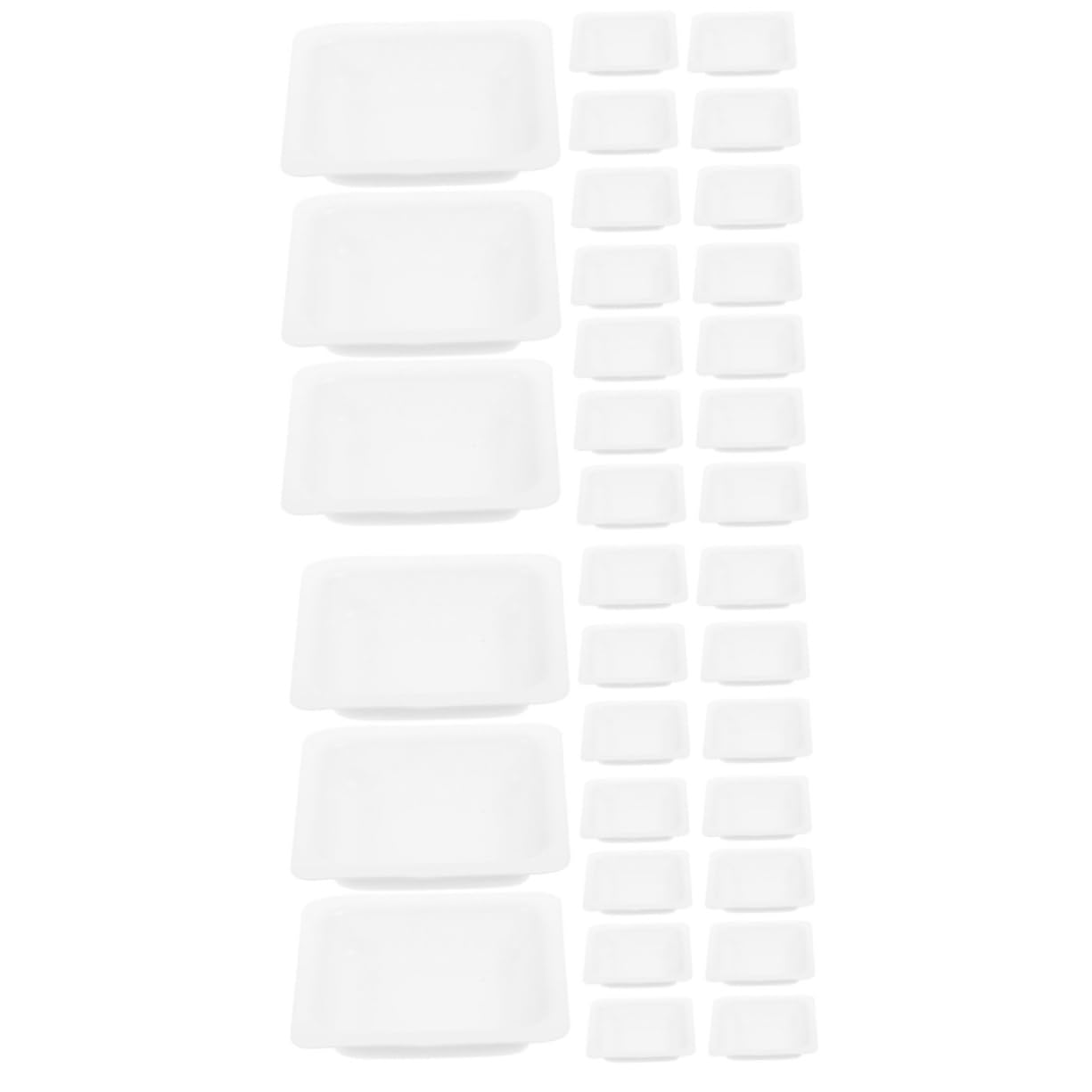 GLEAVI 100pezzi Pans Weighing Boats Contenitori Per Polveri Resistenti e Riutilizzabili Per Laboratori e Misurazioni Precise