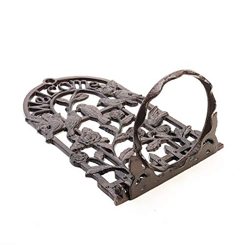 Sungmor Wall Flower Pot Holder, Wall Mounted Plant Holder For 5.6 Inch Planter, Cast Iron Heavy Duty Wall Plant Hanger, Vintage Pretty Wall Hook Bracket Rings For Holding Potted Plants Flower Basket #TOP4