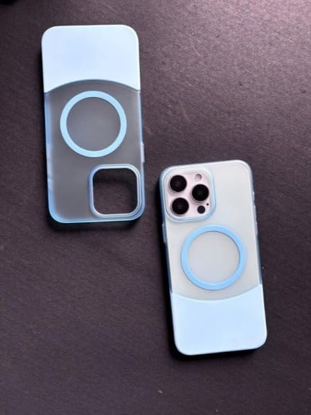 Image of Back Cover Case for iPhone 14 Shockproof Protective Versatile Detachable Mag-Safe Case(Blue)