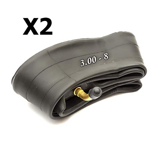 2x 8'' Wheelbarrow Inner Tube Size 3.00-8 Bent Valve Wheel Barrow 300-8 Tube 8 Inch