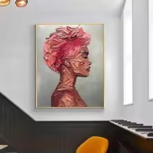 Art mural de salon XINBAO tableau rouge abstrait affiche murale 21x30 - 3