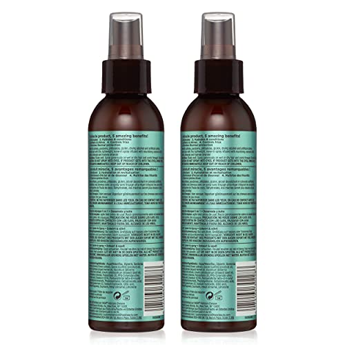Hask Nourishing Coconut Monoi 5-In-1 Leave In Conditioner Spray For All Hair Types, Color Safe, Gluten Free, Sulfate Free, Paraben Free - Coconut Monoi 2 Piece Set #TOP7