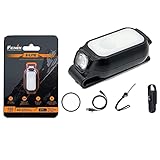 Fenix Linterna E-Lite luz. 150 Lumens máximo. 3 Modos Blanco Rojo Fijo + Azul Intermitente. Recargable USB. Medidas: 52 x 23 x 20 mm/Peso: 18 Grs, Unisex Adulto, Multicolor (Multicolor), Talla Única