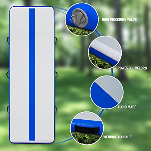 Funwater SOPZZZKGM04-US 13Ft Inflatable Gymnastics Air Tumble Track Tumbling Mat 4Inch Thick Air Floor Tumble Track thumb #4