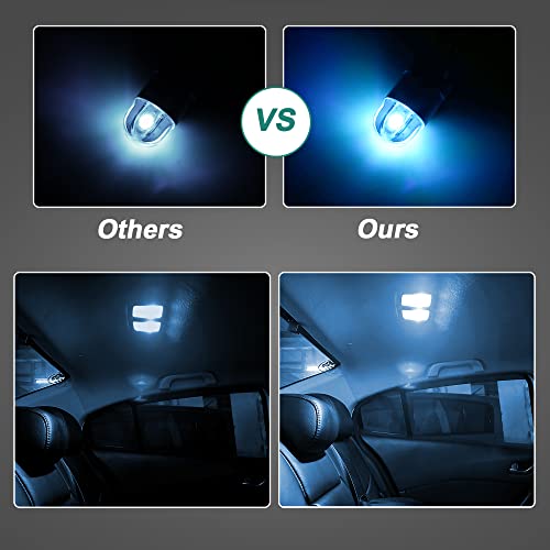 10 Pcs Bombillas LED T10 para Interior de Auto miniatura 3