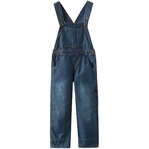 Grandwish Kids Blue Dungarees for Boys and Girls Cover