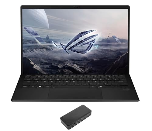 Image of ASUS ROG Flow Creator 2-in-1 Laptop 13.4 inch Touchscreen LCD WQXGA Display (AMD AMD Ryzen AI MAX 395, 32GB LPDDR5X, 1TB SSD, RGB KB, WiFi 7, Webcam, Bluetooth 5.4, Win 11 Pro) w /USB-C Dock