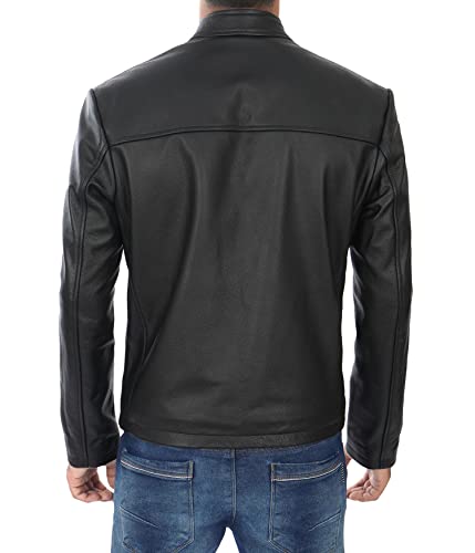 Image of Decrum Leather Jacket Men - Casual Stylish Cowhide Leather Jackets for Men