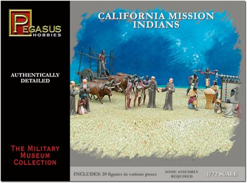 Figura Pegasus PG7051 1/72 American History Missionary Indians miniatura 1