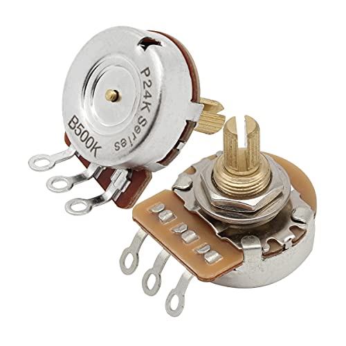 FLEOR Pots de contrôle d’arbre court en laiton B500K Potentiomètres coniques linéaires 24 Cannelures Split Shaft D3/8… - Les Beatles, Paul McCartney, John Lennon, RIngo Starr, George Harrison FLEOR Pots de contrôle d'arbre court en laiton B500K Potentiomètres coniques linéaires 24 Cannelures Split Shaft D3/8… – Image 4