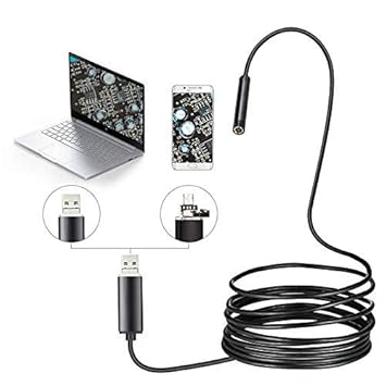 TECHNOVIEW Spy Endoscopy, Borescope Indoor Outdoor Camera Wired 720p 67 Viewing Area Security Camera - App Name USB Camera