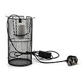 EAT-Lampe für Reptilien Verbrühschutz Lampshade Reptile Heizung Lampshade Antiverbrühschutz Lampshade Keramik Lampenfassung Eidechse Schlange Schildkröte Haustier-Isolierung Reptil-Wärmelampe