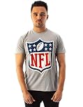 NFL Jersey T-Shirt for Men | American Football Game Short Sleeve Grey Top | Gamer Clothing Merchandise
