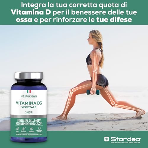Stardea Vitamina D3 2000 Ui Integratore Benessere Ossa, 30 Compresse - 3