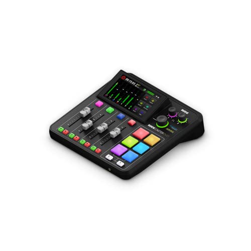 Image of RODE RODECaster Duo Compact All-in-One Audio Production Solution for Podcasting, Streaming, Music Production and Content Creation (Black)