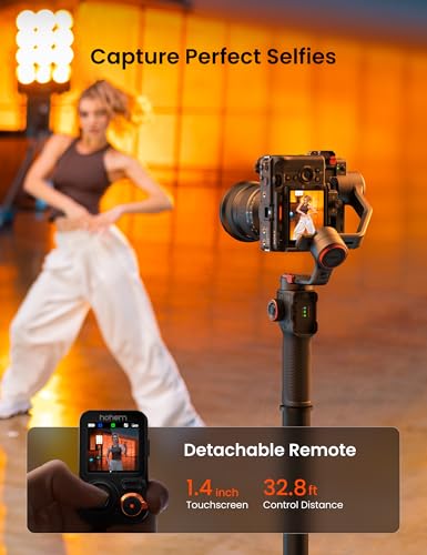 Hohem iSteady MT3 Pro estabilizador cardán de 3 ejes para cámara, rastreador de IA con luz CCT/RGB, para cámara sin espejo, bolsillo, cámara de acción/smartphone, control de pantalla táctil - Image 5