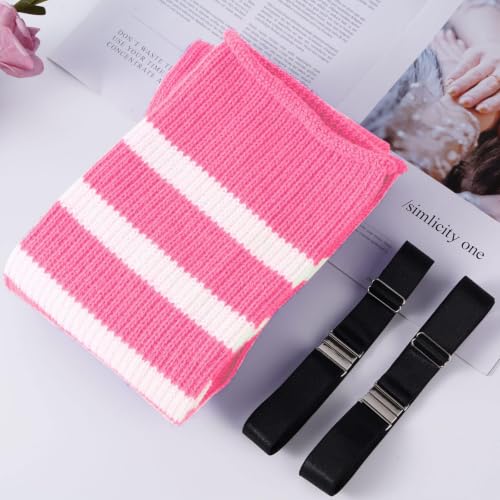 Image of LOUSGUTA Plus Size Thigh High Socks for Thick Thighs- Extra Long Womens Cable Knitted Over Knee High Leg Warmer