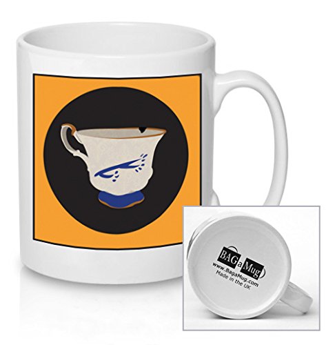 Belles chip Mug Orange and Black - Once Upon a time - Fantasy Drama Fairy Tale Ceramic Gift Tea Coffee Mug