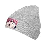 Matériau en fibre acrylique de qualité supérieure : fabriqué à partir de fibre acrylique de haute qualité, ce bonnet cygnes blancs avec imprimé arbre floral rose offre une sensation douce et agréable pour la peau, une chaleur légère et une excellente élasticité, idéal pour un confort tout au long de la journée sans pression de la tête