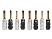 KnuKonceptz eKs BFA Style Banana Plugs - Set of 8-4 Pair
