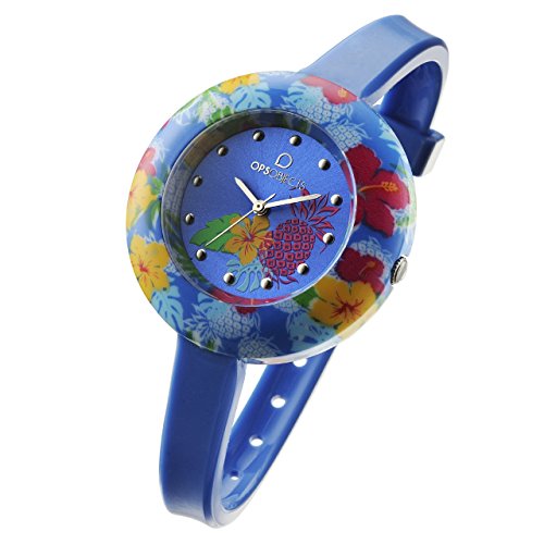 OPS Reloj Tropical Mujer Sólo el Tiempo Azul - OPSPW-211 OPS Reloj Tropical Mujer Sólo el Tiempo Azul - OPSPW-211