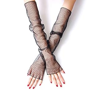 10 Stijl Vrouwen Meisjes Zomer UV-bescherming Zonnebrandcrème Lange Handschoenen Sheer Visnet Mesh Kant Vingerloze…