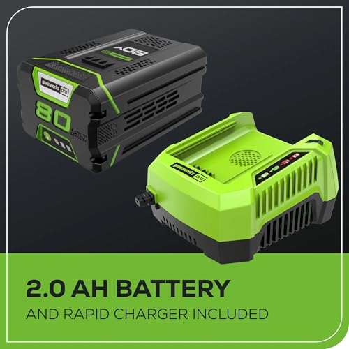 Greenworks 80V (75+ Compatible Tools) 20” Brushless Cordless Snow Blower, 2.0Ah Battery and Charger Included by Greenworks - Image 9