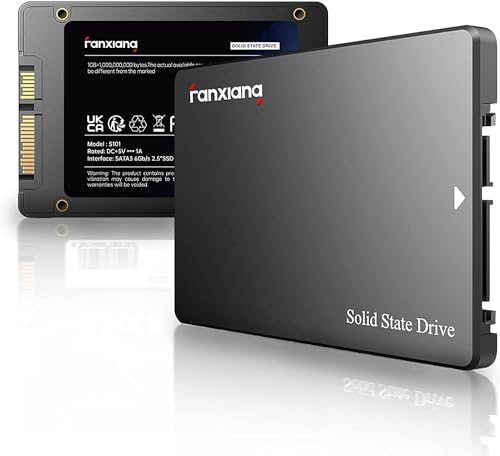 fanxiang S101 128GB SSD SATA III 6Gb/s 2.5" Unità a Stato Solido Interna, Velocità di Lettura fino a 550MB/sec, Compatibile con Laptop e PC Desktop(Nero)