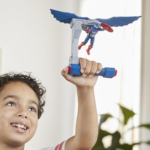 Marvel Epic Hero Series Captain America: Brave New World, Figurine Captain America Commandes de vol, Red/White/Blue