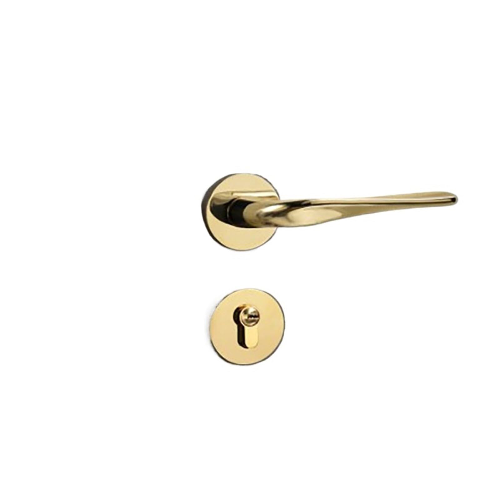 NYRXRYTCA Style Bedroom Door Lock Indoor Modern Room Door Lock Simple Split Door Lock Silent Set Home(PVD)