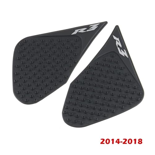 Protección tanque YAMAHA YZF-R3 R6 R25 06-18 en resina negra 2