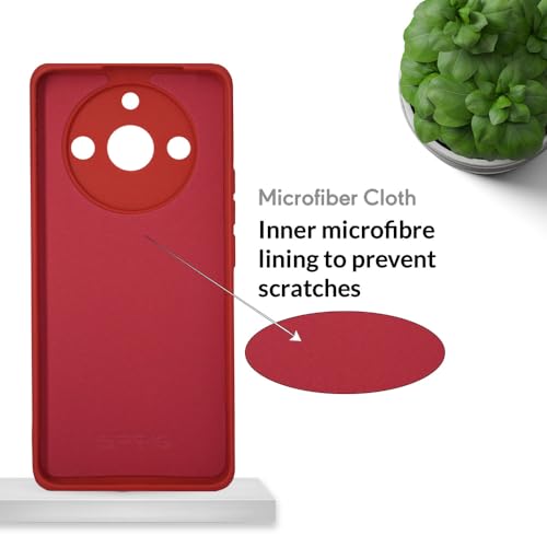 Image of SPRIG Compatible with Realme 11 Pro Premium FlexTone (TPU) Back Cover Drop Tested Shock Proof Mobile Case for Men, Women, Boys and Girls with Camera Protection (Red)