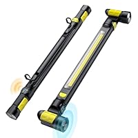 LED Werkstattlampe, ETOOLAB LED Arbeitsleuchte, 5200 mAh, Echte 1200lm, Motorraumleuchte mit Magneten, Baustrahler, 360°Haken, Anwesenheits-Sensor, für Camping, Baustelle,Garage