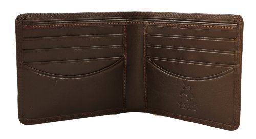Visconti HT8 Soft Thin Leather Business/Credit Card Holder Wallet (Brown)