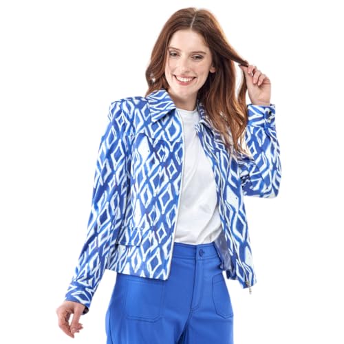 Lena Gabrielle Women’s Faux Suede Printed Jacket