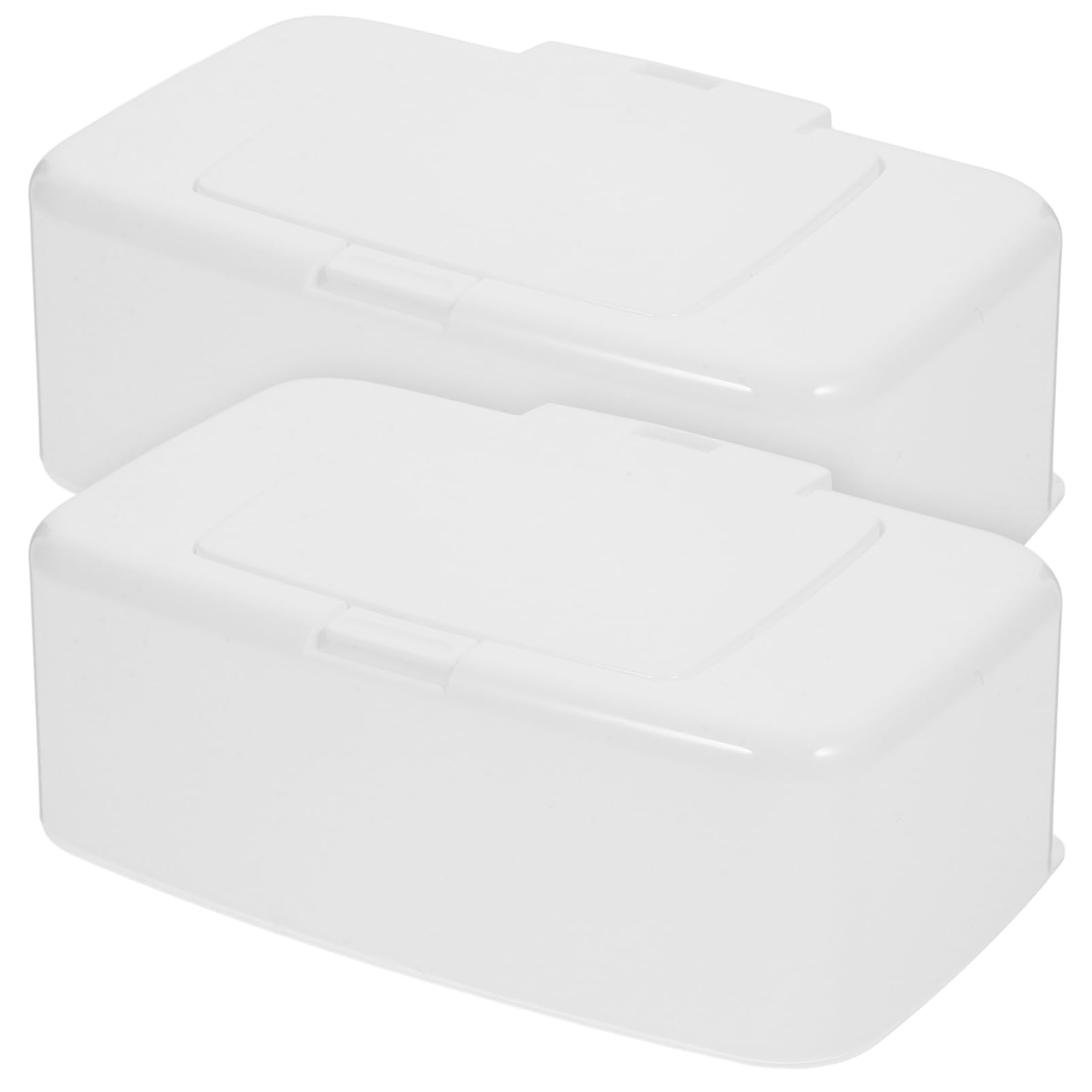Levemolo Plastic Makeup Storage Box 2 Pack Wipes Container Dispenser Easy to Use for Home or Car