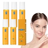 Aceite de suero para ojos de luteína, 5 unidades de aceite de ojos de luteína Vc, aceite esencial de luteína, hidratante y refrescante la piel, reafirmante los ojos, la hinchazón y las ojeras (8 ml x