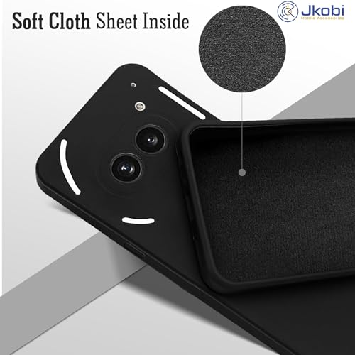 Image of Jkobi Back Case Cover for Nothing Phone 2A 5G (Matte Finish Silicone with Inside Fiber Cloth)