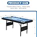 Billiards Table, 5.5 Ft Foldable Pool Table, Balls, Brush, Triangle Rackand, Chalk, for Basements, Adult Rrec Room and Family Game Room (Black+Blue)