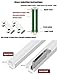 Display Cabinet Sliding Track - Dual Channel Aluminum Rails for 5-8mm Acrylic/Glass Doors, Mountain Groove Guide with Anti-Jump Rollers​(67in/170cm)